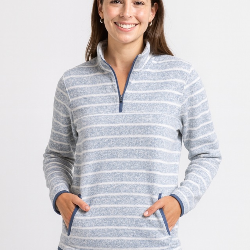 Thread & Supply Blue and White Pullover